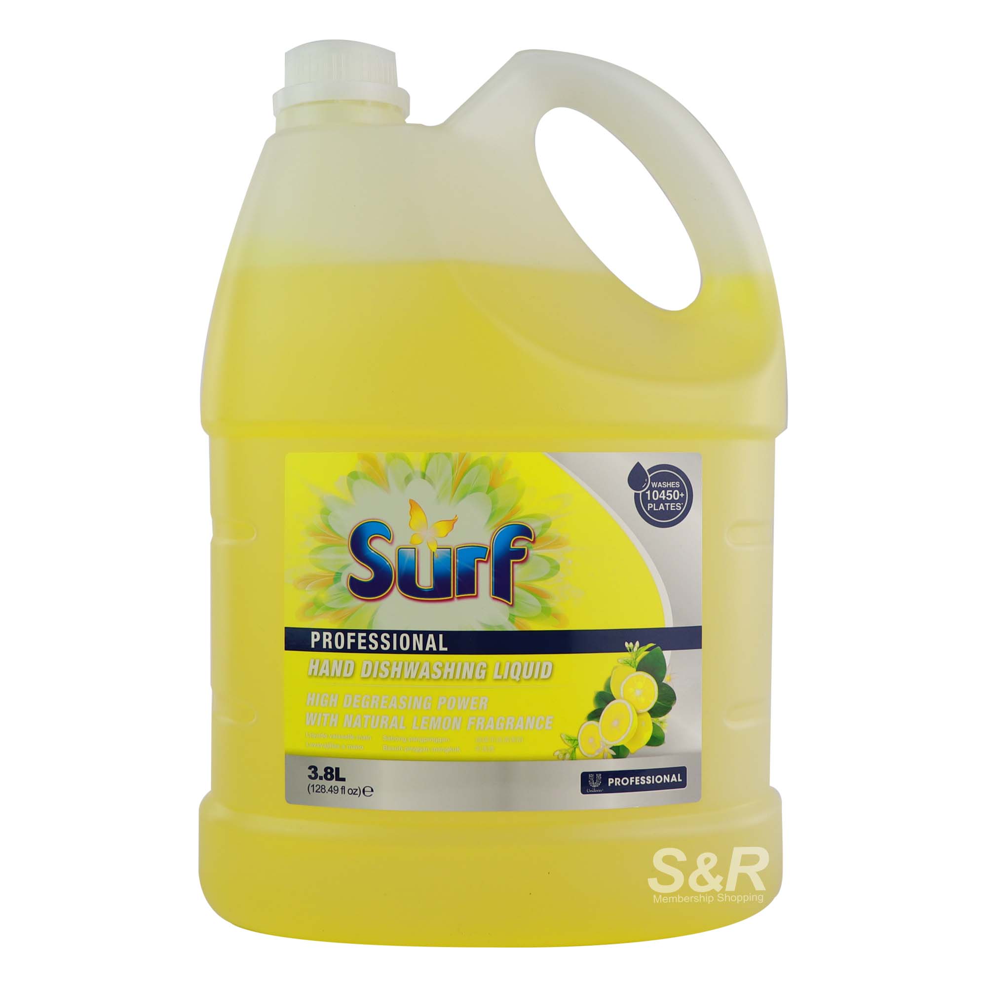 Surf Professional Lemon Scent Hand Dishwashing Liquid 3.8L
